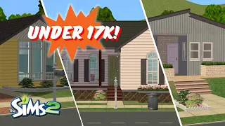 Let's Build 3 Starter Homes! Corner Hill Dr: The Sims 2 Speed Build