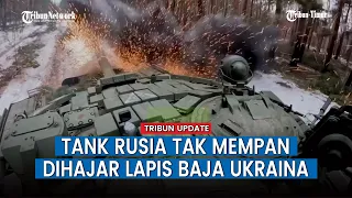 Menegangkan, Adu Tembak Tank Rusia vs Pengangkut Personel Lapis Baja Ukraina di Hutan Kremennaya