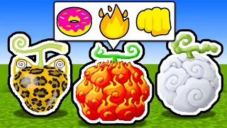 We Choose our DEVIL FRUITS from EMOJIS, Then Battle!
