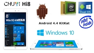 Планшет CHUWI Hi8. Windows 10/Android 4.4. Распаковка и первый взгляд.