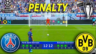 PENALTY - PARIS SAINT GERMAIN vs BORUSSIA DORTMUND | UEFA Champions League 2023/24 | PES Gameplay