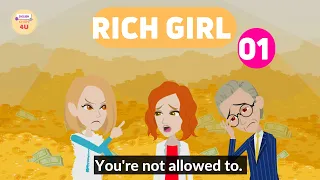 Rich Girl Episode 1 -  English Story 4U - Learn English Through Story - Animated English