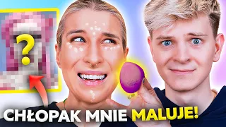 ♦ CHŁOPAK ODTWARZA MÓJ MAKIJAŻ! 😱 Dominik Rupiński mnie maluje 🤣 ♦ Agnieszka Grzelak Beauty