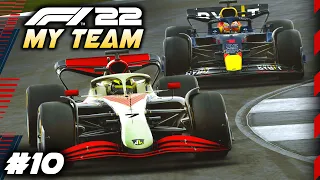 F1 22 MY TEAM CAREER Part 10: RISKY 300IQ STRATEGY! DAMP TRACK ALL RACE! LEADING A BRITISH GP!