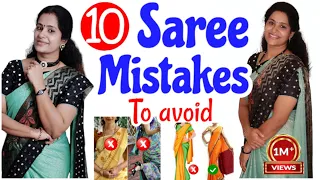 Saree fashion mistakes🌟| Easy saree wearing hacks| Saree draping ideas #fashion #saree #style