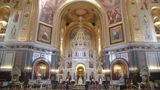Божественная литургия 6 января 2024 года, Храм Христа Спасителя, г. Москва