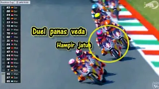 Duel panas veda menegangakan || hampir terjatuh race rookie cup mugello 2024