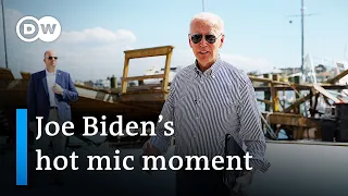 Hot mic moment: "No one f— with a Biden" | DW News