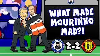 👿MOURINHO SEES RED!👿 Chelsea vs Man Utd 2-2 (Parody Cartoon 2018)