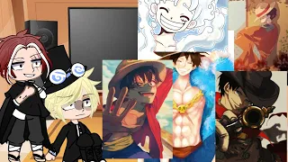 Luffy family react to luffy || + shanks || one piece reaction