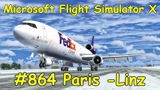 Let's Play Microsoft Flight Simulator X Teil 869 Paris - Linz [2/4] PMDG MD11 | Liongamer1