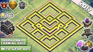 NEW!! Clash of Clans Town Hall 9 (TH9) Trophy & Farming Base 2017 ♦ TH9 Base Anti Everything 2017