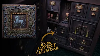 Apothecary Advent Calendar Miniature Cabinet | feat. Steve the Christmas Unicorn