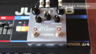 Strymon - El Capistan dTape Echo - Synthesizer Audio Clips