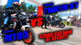 ME EXCITE CON ESTE SONIDO 😍 Yamaha MT09 VS Yamaha Tracer Batallas Fullgass