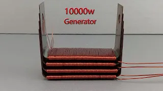 10000 Watts Free Electricity Energy with Copper Coil use Magnet Transformer Tools