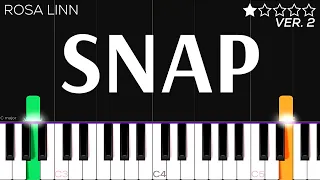 Rosa Linn - SNAP | EASY Piano Tutorial