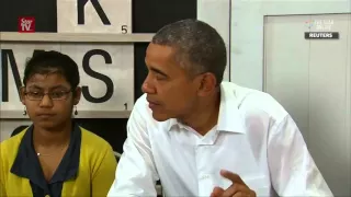 Obama meets refugees in Malaysia