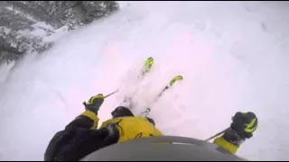 Steep Tree Skiing, Headwall Forest, Black Diamond, Solitude, Utah.