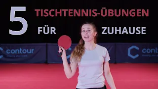 TISCHTENNIS TRAINING: 5 Übungen für Zuhause (Teil 1) I mit und ohne Tischtennisschläger