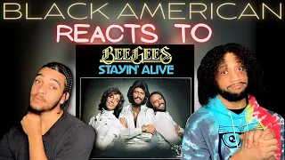 BLACK AMERICAN FIRST TIME HEARING | Bee Gees - Stayin' Alive (Official Video)