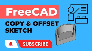 Part Design Workbench | Create 3D Model | Copy and Offset Sketch | FreeCAD Tutorial for Beginners