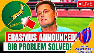 🚨🏉 OFFICIAL ANNOUNCEMENT! THE SPRINGBOKS SOLVE A BIG PROBLEM IN THE RUGBY WORLD CUP! SPRINGBOKS NEWS