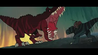 Genndy Tartakovsky's Primal | Spear and Fang vs. Alpha Tyrannosaurid