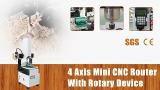 MISHI Machinery 4040 Mini cnc with rotary axis 3d cnc milling machine