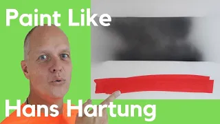 Paint like Hans Hartung – Tachisme – Doing art experiments