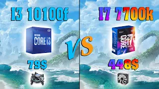 I3 10100f vs i7 7700k in 9 Games With gtx 1070