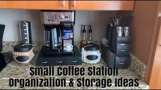 Small Coffee Station Organization & Storage Ideas