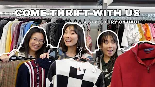 COME THRIFT WITH US! ☃️*winter clothes edition*🧦