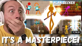 IT'S A MASTERPIECE! Alan Becker Animation vs. Minecraft Shorts Season 3 - In Real Time (REACTION!)