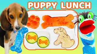 Fizzy Helps Pack a Puppy Dog Theme Lunch for School Lunch Box