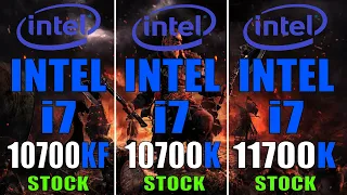 INTEL i7 10700KF vs INTEL i7 10700K vs INTEL i7 11700K || PC GAMES TEST || 1080P || 1440P ||