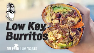 The Best Breakfast Burrito in Koreatown? Lowkey Burritos Cheese Crusted Burrito | 치즈로 둘러싸인 부리또 먹어봤나