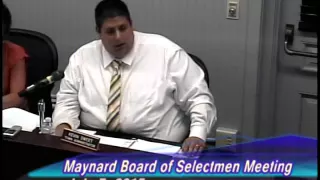 Maynard Board of Selectmen Meeting 7-7-15