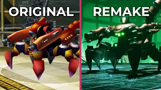 Final Fantasy VII Remake vs. Original (PS4 Pro) Gameplay Graphics Comparison