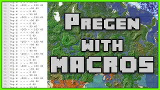 How To Pregenerate Your MInecraft World in 1.18 with Macros!