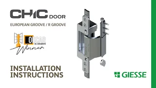 C.H.I.C. Door EG/RG concealed hinges for Euro and R groove - Installation | Giesse