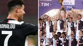 Juventus celebrating 9th Serie A Winning | Juventus 2020 Serie A winners