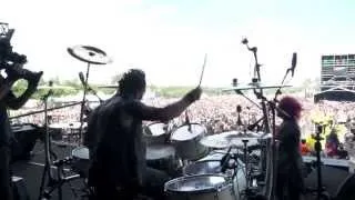 The Defiled @ Sonisphere 2014. Paul 'Needles' White Drum Cam- BLOOD SELLS