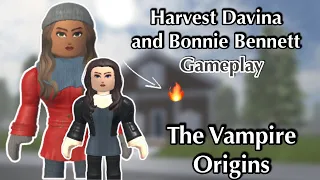 🔮Harvest Davina + Bonnie Bennett UNEDITED ONE HOUR Gameplay🔥| The Vampire Origins | ROBLOX |#TVO#TVD