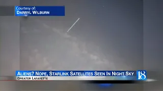 Lights in sky over Greater Lafayette identified as Starlink satellites