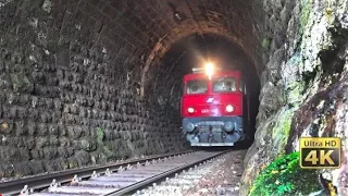 Old and rusty rail tunnels in Serbia - Trains in tunnels [4K] LOFAR HOT