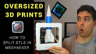 Oversized 3D printing: How to split STLs in Meshmixer