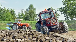 Fiatagri 180-90 & Fiat 1300 DT Super | 12 cilindri e 1 turbo in azione | Aratura [FHD]