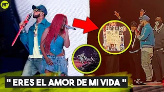 Karol g Aparece en Concierto de Anuel: Revela el Pacto de Los Dos, Anuel le Dice que La Sigue Amando