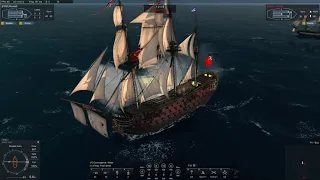 Santa Ana Vs. Two Large Ships, Naval Action Battle Gameplay